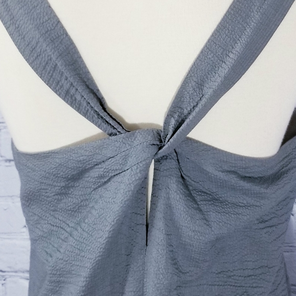 J.Crew Gray Seersucker Shift Dress, Size 4 - Picture 6 of 12